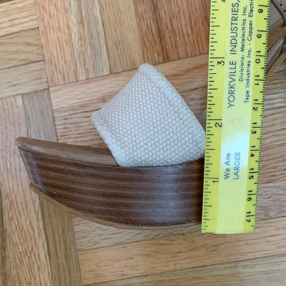 Michael Kors Neutral Platform Block Heel Women’s Size 7.5 - Picture 6 of 14